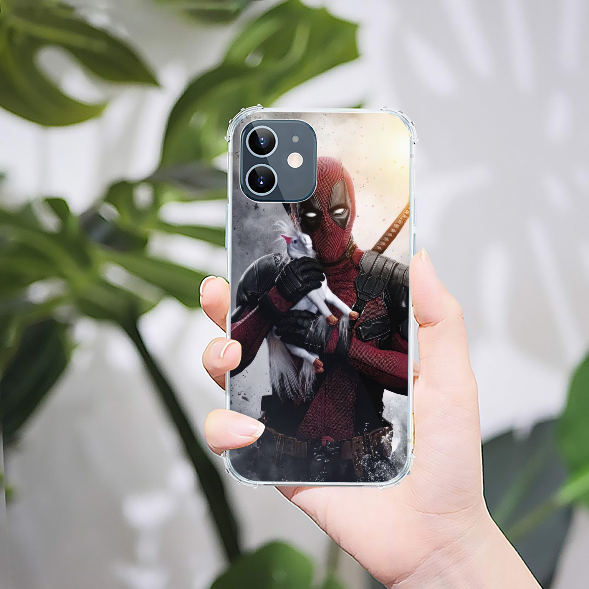 （画像用） Deadpool デッドプール 【iPhone 12シリーズ対応】透明スマホケース（クリアソフトケース）